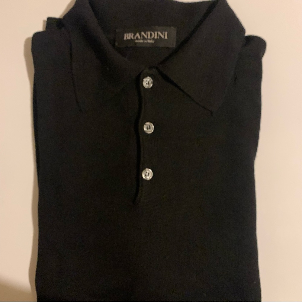 Brandini Men’s Collar Long Sleeve Sweater XXL